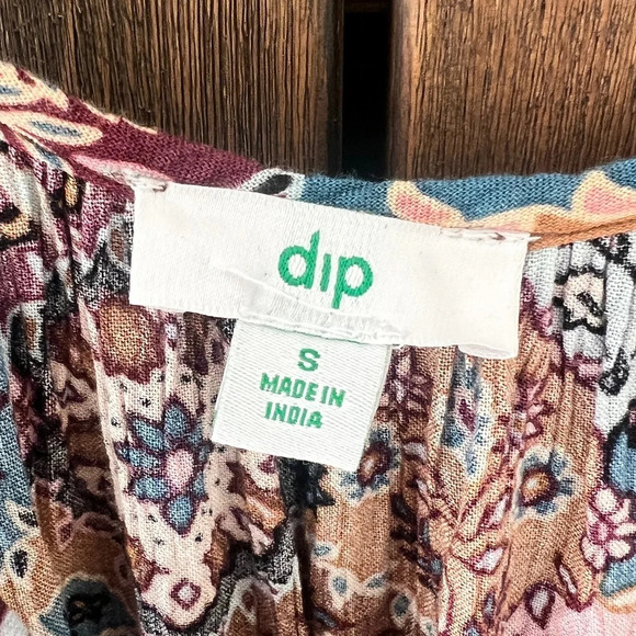 Dip Floral Boho Spaghetti Strap Maxi Dress Size Small - Picture 3 of 6